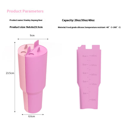 Liner 40oz Vacuum Cup Multi-specification Double-layer Silicone Drinking Liner